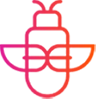 Icon of a stylized bee, symbolizing pollination, biodiversity, and the importance of bees for the environment.